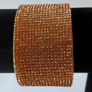 ROSE Gold Suede Cuff Bracelet